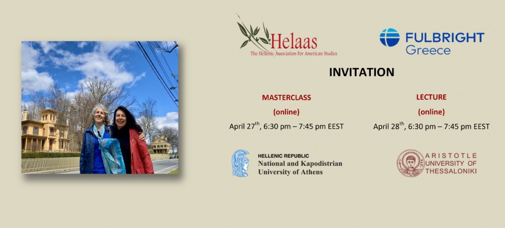 Masterclass & Lecture from the Fulbright Foundation in Greece & the Hellenic Association for American Studies [27,28/4/23]