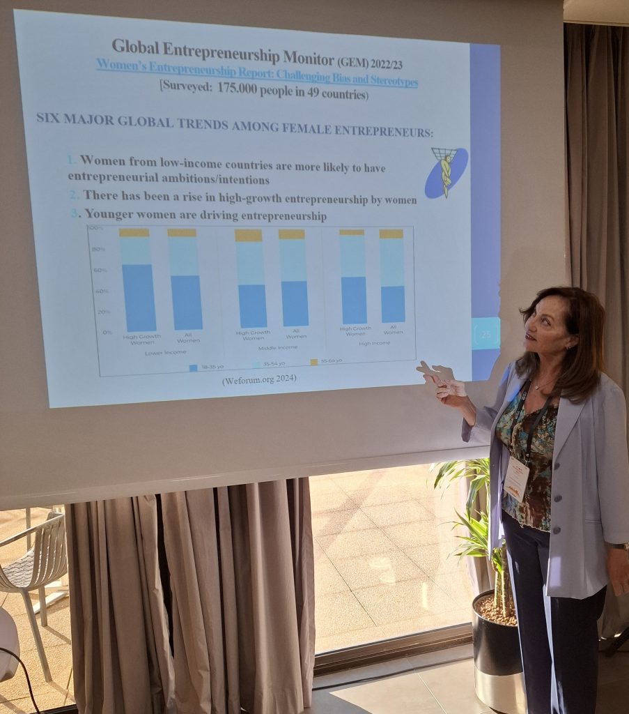 8. Kamberidou presenting her research on Women’s Agency and Entrepreneurship in the Digital Age.