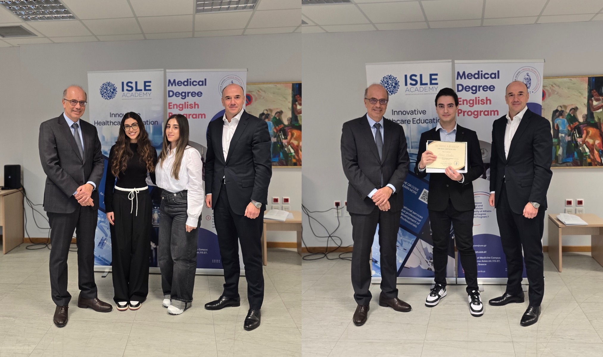 Awarding of the First Scholarships of the Medical Degree English ...