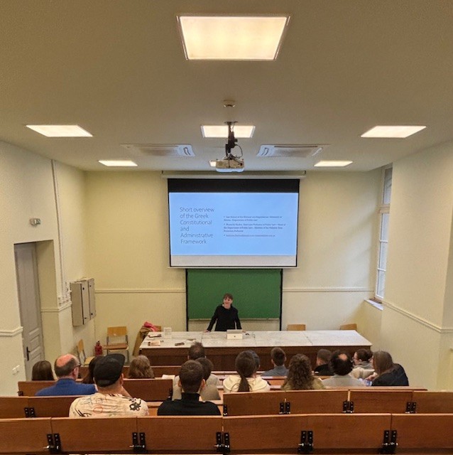 Students from the Federal University of Applied Administrative Sciences in Brühl Visit Athens Law School