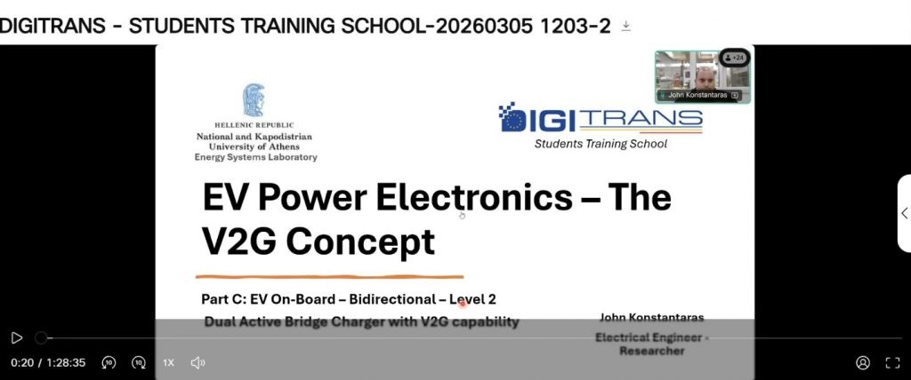 DIGITRANS Student Training School on Digital Energy Technologies