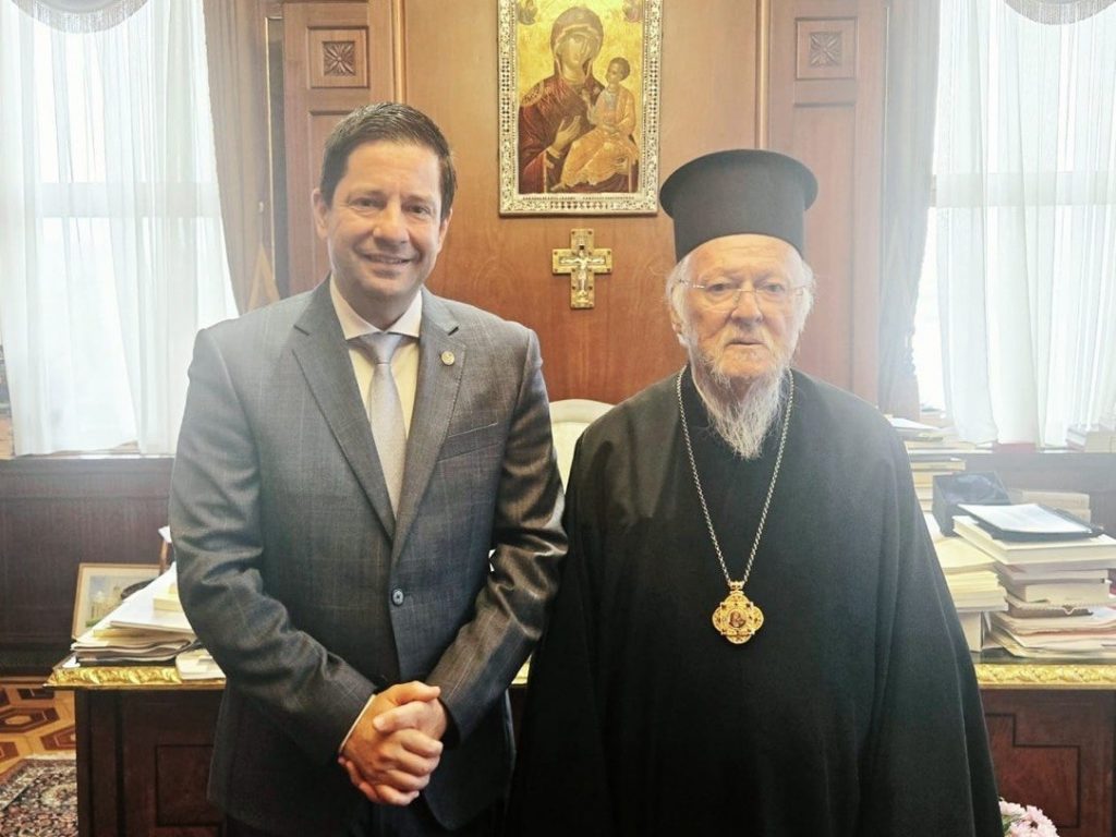 University of Athens Rector Meets Ecumenical Patriarch Bartholomew I at the Phanar