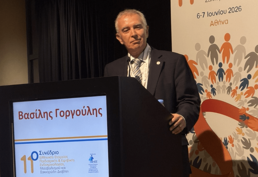 Βράβευση του Καθηγητή της Ιατρικής Σχολής ΕΚΠΑ Βασίλη Γοργούλη στο 11ο Συνέδριο Παιδιατρικής και Εφηβικής Ενδοκρινολογίας, Μεταβολισμού και Σακχαρώδη Διαβήτη