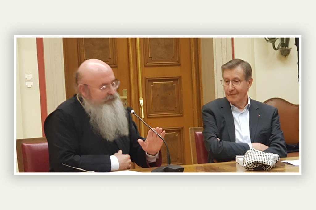 Βιβλιοπαρουσίαση-Στρογγυλή Τράπεζα προς τιμήν του Καθηγητή του Ε.Κ.Π.Α. Σεβασμιωτάτου Μητροπολίτη Γρηγορίου στο Στρασβούργο