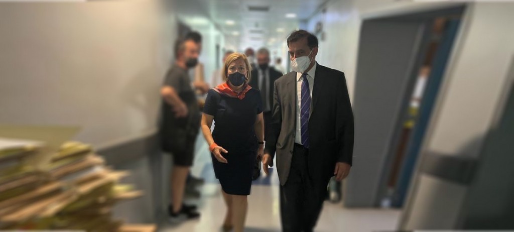 Επίσκεψη της Αναπληρώτριας Υπουργού Υγείας και Καθηγήτριας του ΕΚΠΑ Μίνας Γκάγκα στο Νοσοκομείο Αλεξάνδρα