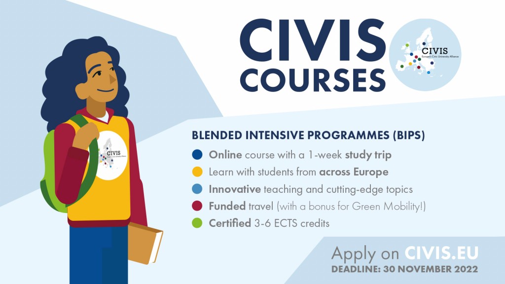 CIVIS “Blended Intensive Programs” [β’ περίοδος αιτήσεων: έως 30/11/2022]