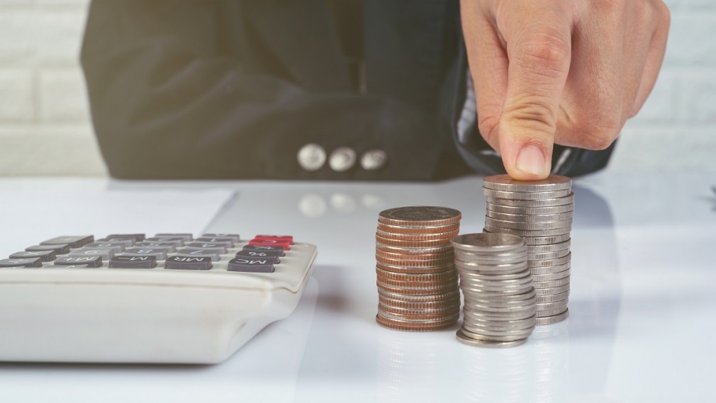 finance and accounting concept. business woman working on desk