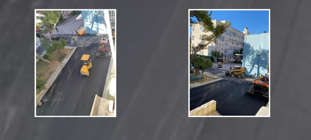 Ξεκίνησε η αποκατάσταση φθορών και αντικατάσταση σημείων του οδοστρώματος και των πεζοδρομίων στον προαύλιο χώρο της Ιατρικής Σχολής