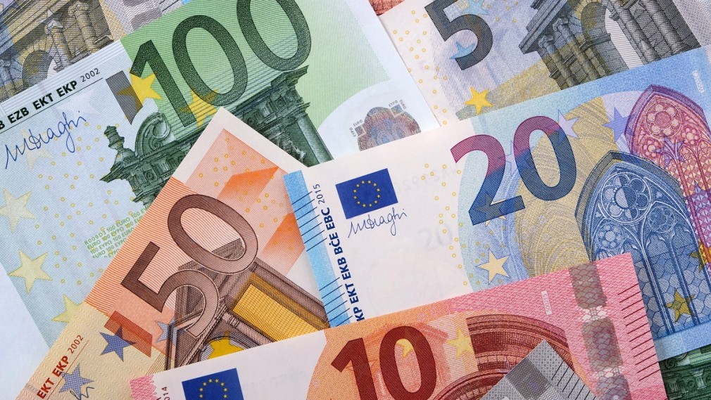 Various different Euros background