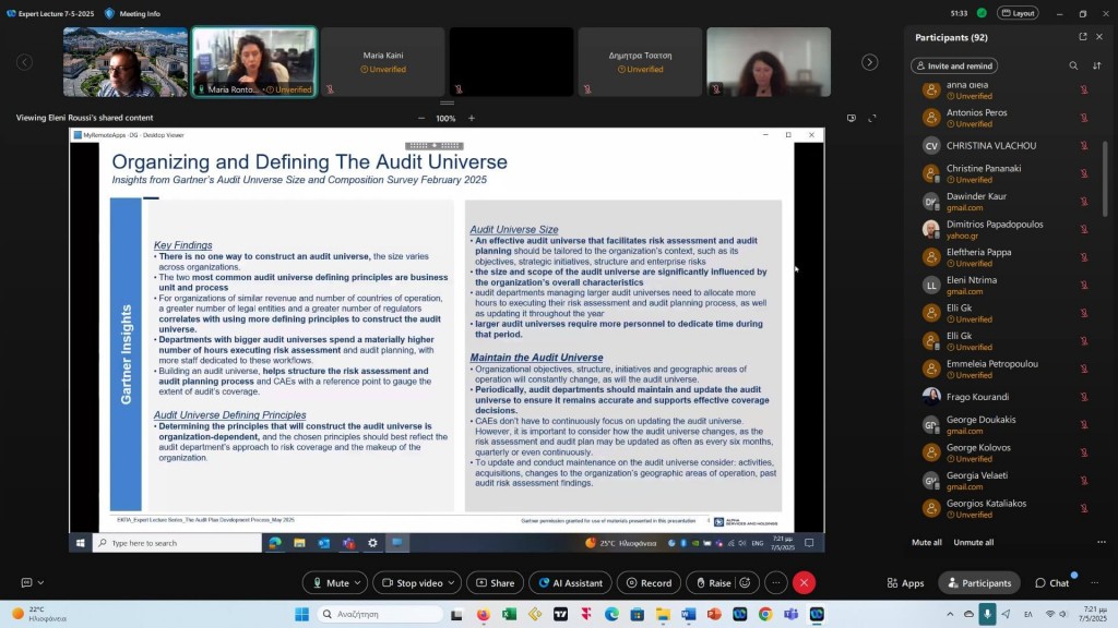 Audit Plan Development Process mba business