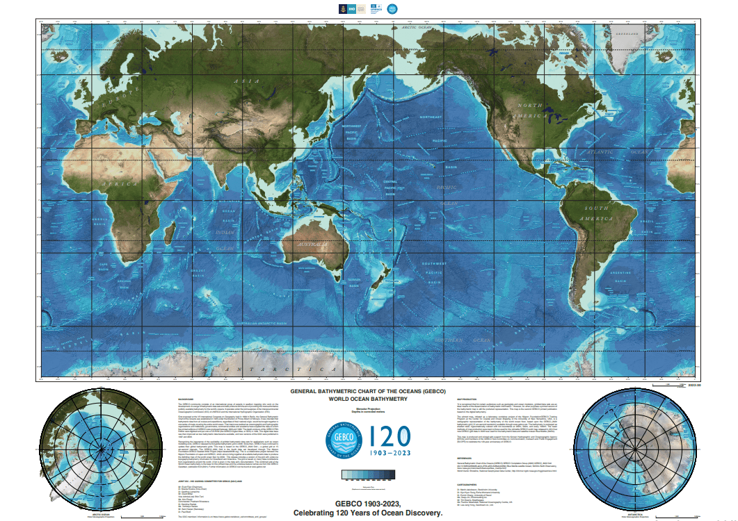 General Bathymetry with names