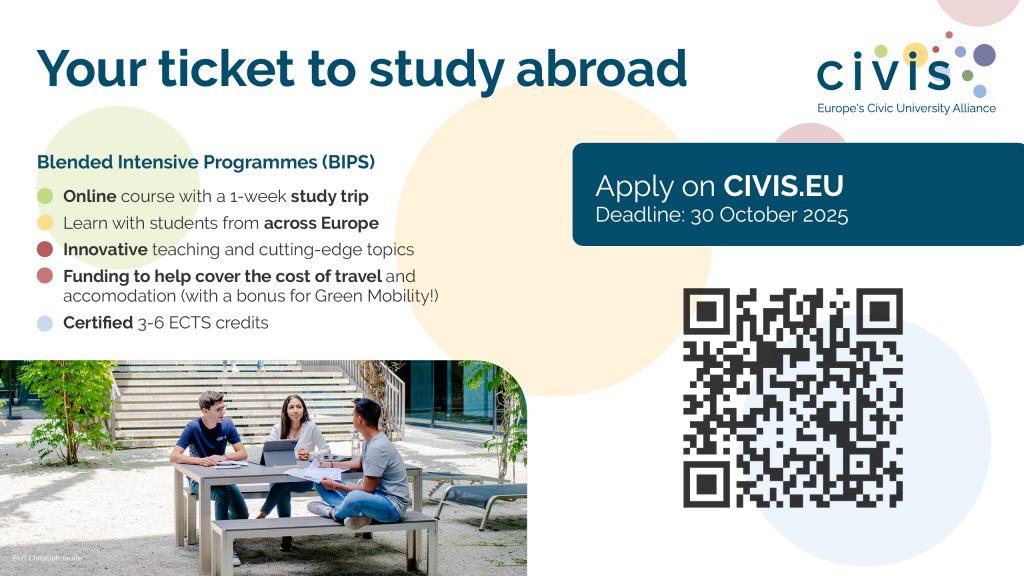 CIVIS Blended Intensive Programmes (BIPs): Μια διεθνής, διεπιστημονική εμπειρία σπουδών χωρίς σύνορα!