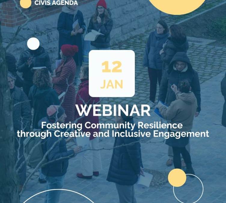 CIVIS Webinar: «Ενίσχυση της Ανθεκτικότητας των Κοινοτήτων μέσω Δημιουργικών και Συμμετοχικών Πρακτικών»