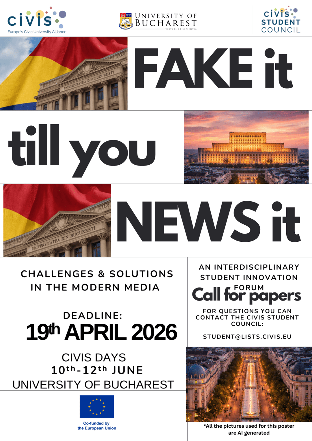 Creathon 2026 Bucharest poster