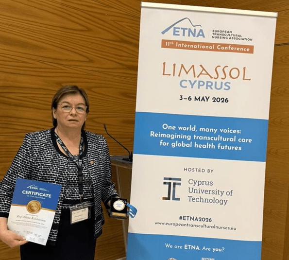 Η Καθηγήτρια του ΕΚΠΑ, Αθηνά Καλοκαιρινού – Αναγνωστοπούλου αναγορεύτηκε ως Fellow της European Transcultural Nursing Association (ETNA)