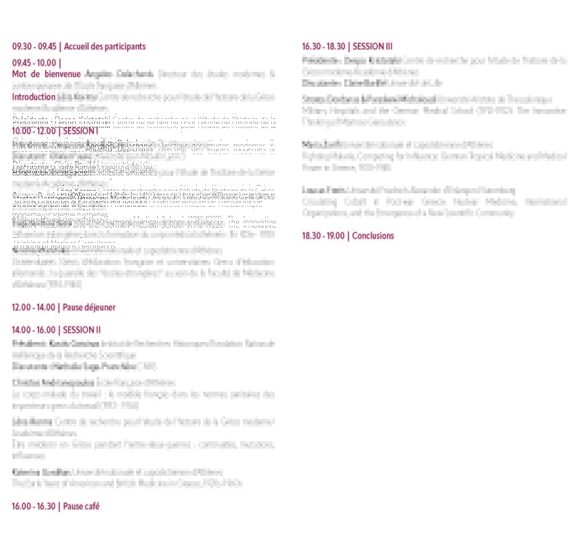 2026 10 09 MEDECINE programme